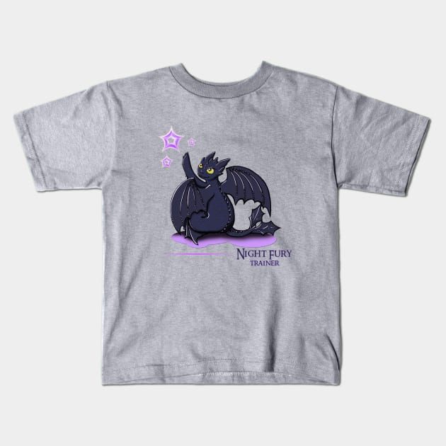 Night Fury Kids T-Shirt by Rhaenys